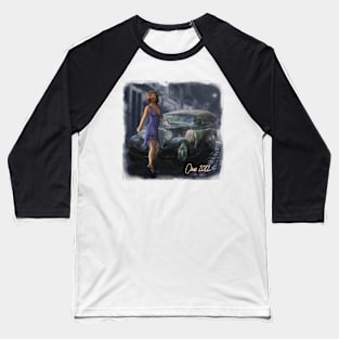 A girl in a dark street Baseball T-Shirt